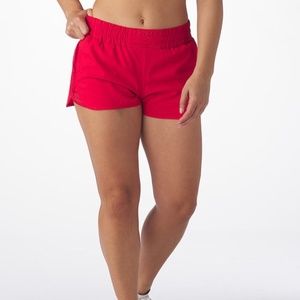 NWT Glyder Red Running Shorts Size Large | Cherry Quick Dry Lined Activewear